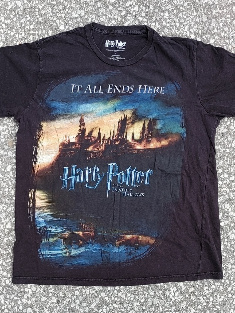 Vintage 2010 Harry Potter Deathly Hallows Movie Promo Shirt Voldemort Mens M